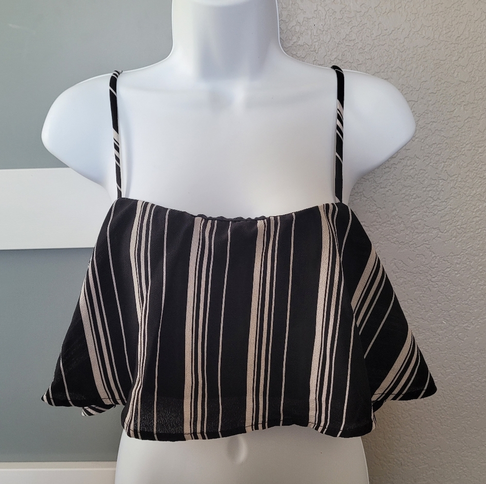 BlueBlush Top Stripe halter L